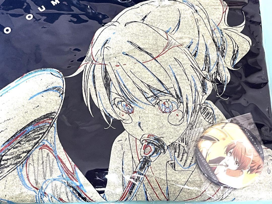 響けユーフォニアム Tシャツ 特典 缶バッジ 黄前久美子 - ピンズ